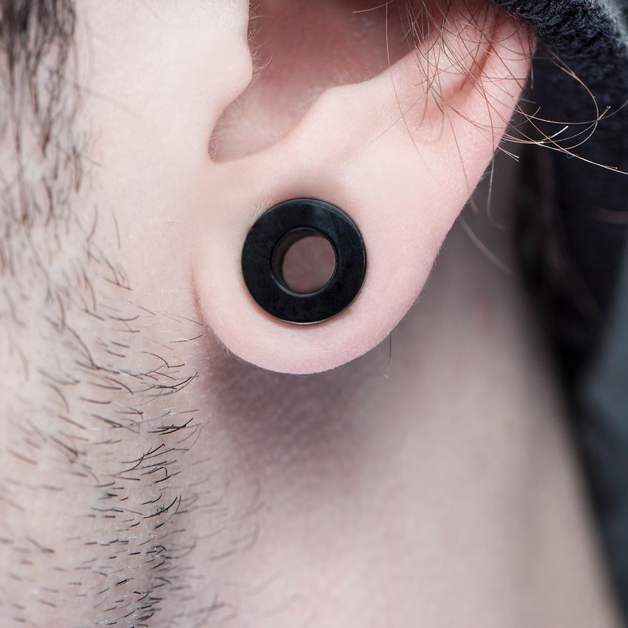 Flesh Tunnel Ohrlappchen Mit Durchblick Die Techniker